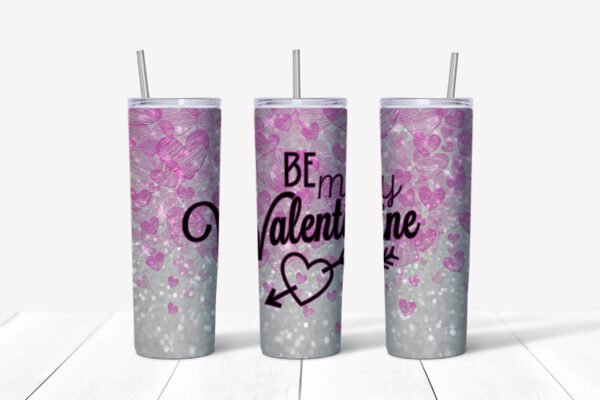 Pink Be My Valentine Tumbler 20oz